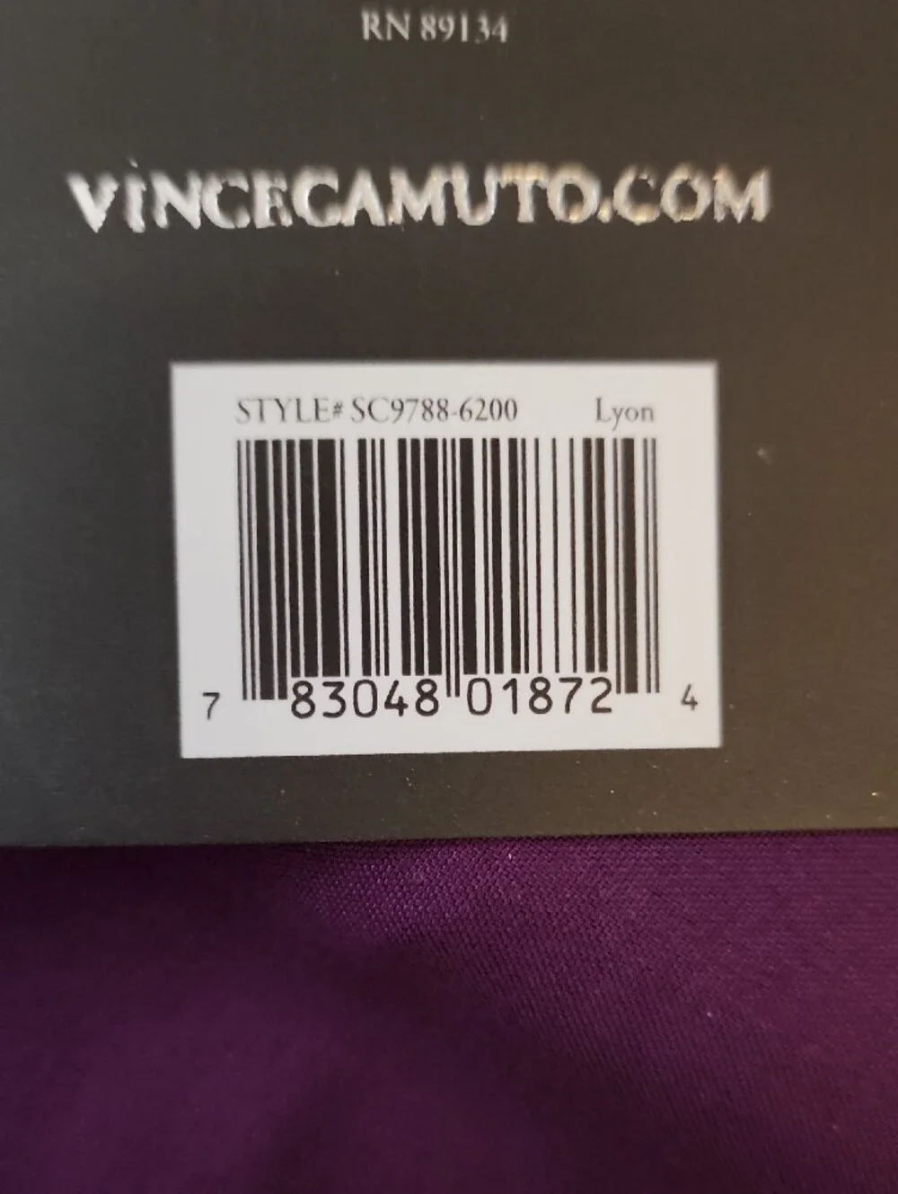 Vince Camuto Elegant Purple Ombre Shower Curtain